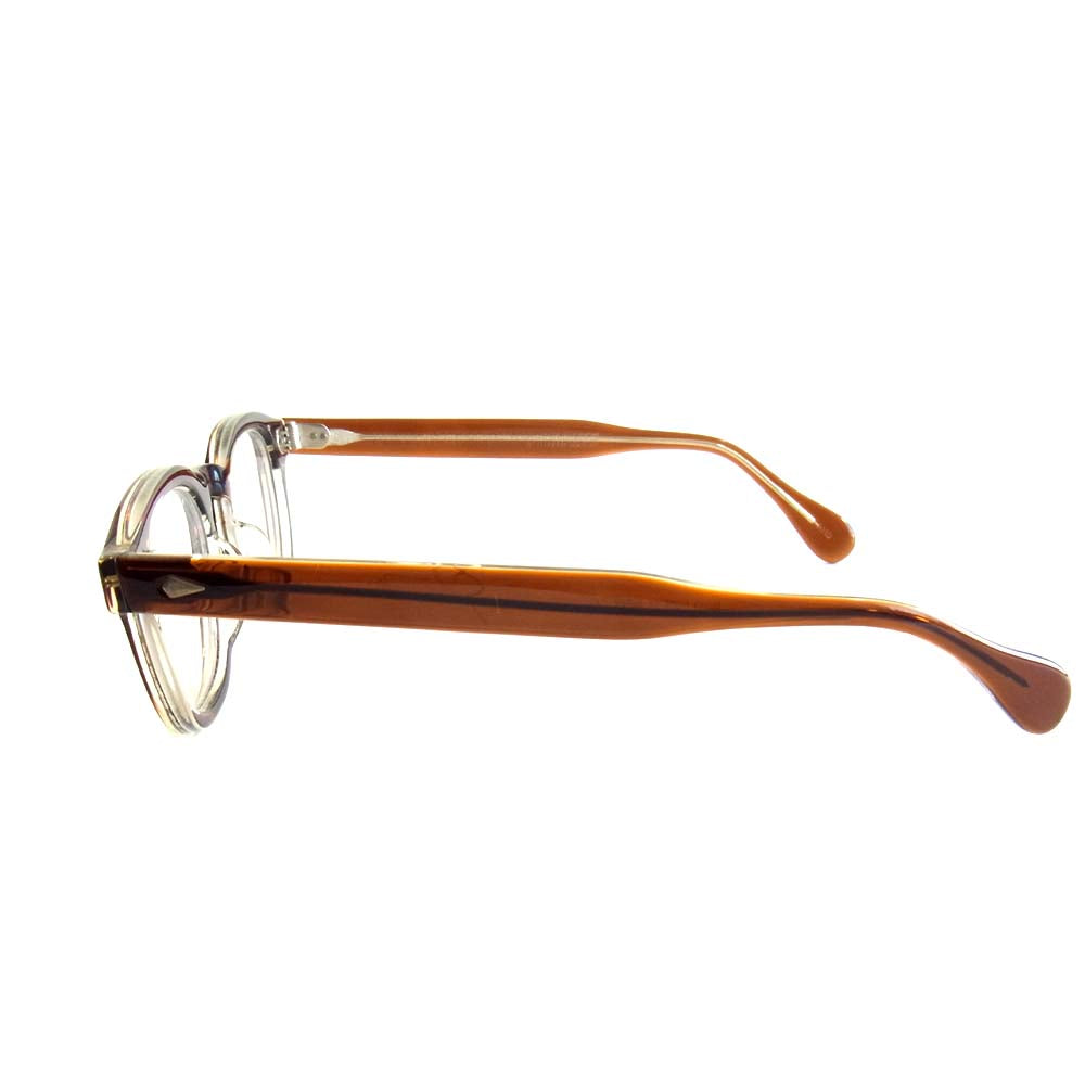 ジュリアス タート オプティカル ARNEL アーネル 復刻 眼鏡 サングラス アイウェア 度入りレンズ ブラウン系 44【中古】