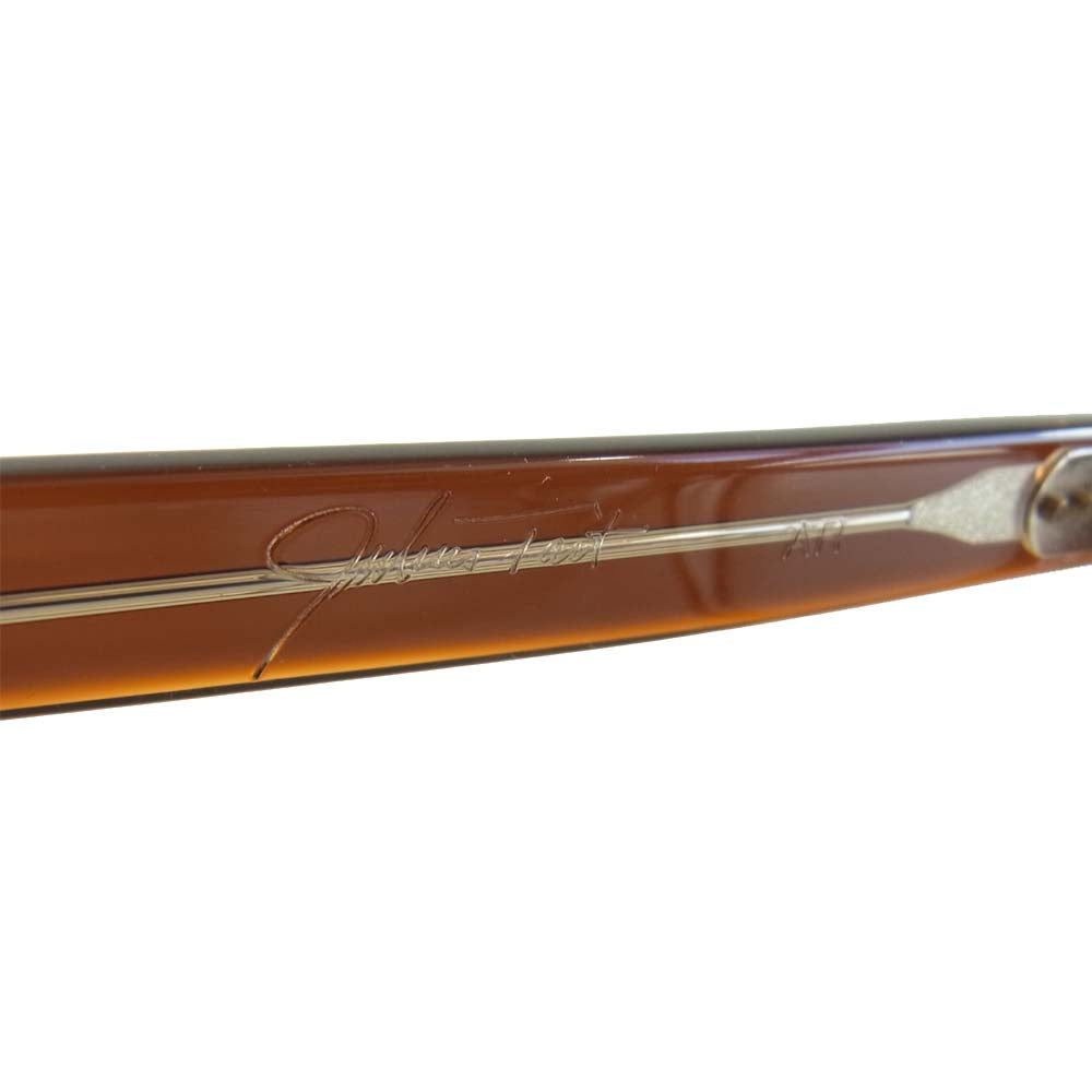 ジュリアス タート オプティカル ARNEL アーネル 復刻 眼鏡 サングラス アイウェア 度入りレンズ ブラウン系 44【中古】