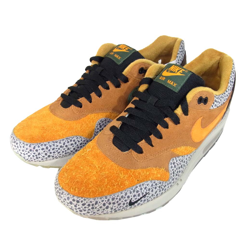 NIKE ナイキ 665873-200 AIR MAX 1 PREMIUM QS エアマックス 1 プレミアム クイックストライク FLAX/KUMQUAT-CHESTNUT US9.5【新古品】【未使用】【中古】