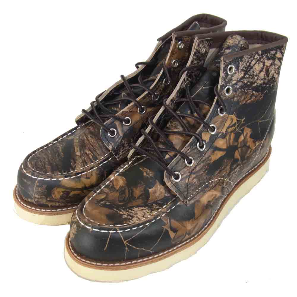 RED WING レッドウィング 8884 アイリッシュセッター 迷彩 カモフラ モックトゥ ブラウン系 8E【新古品】【未使用】【中古】