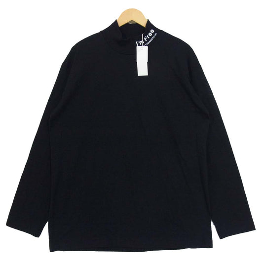 Yohji Yamamoto ヨウジヤマモト 20SS UB-T75-006-2 サイト SYTE I'm Free High Neck T-Shirt アイムフリー ハイネック 長袖 Tシャツ ブラック系 4【新古品】【未使用】【中古】