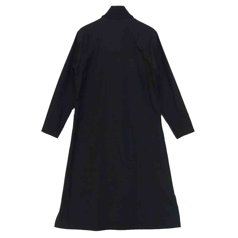 Yohji Yamamoto ヨウジヤマモト GC-B06-100 未使用品 グラウンドワイ Ground-Y Collar rib Long shirt カラーリブ ロング ジップシャツ ブラック系 3【極上美品】【中古】
