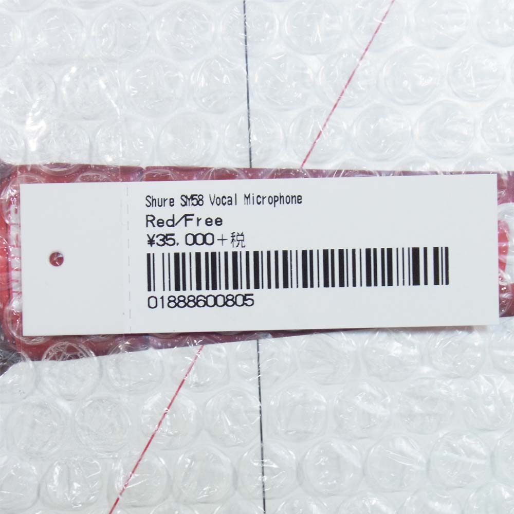 Supreme シュプリーム 20AW Shure SM58 Vocal Microphone ヴォーカルマイク レッド系【新古品】【未使用】【中古】
