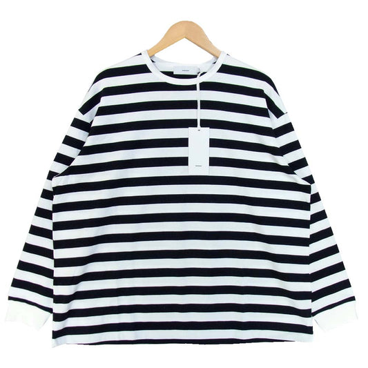 グラフペーパー 19AW GM192-70036 BORDER L/S TEE ボーダー ホワイト×ブラック系 2【新古品】【未使用】【中古】