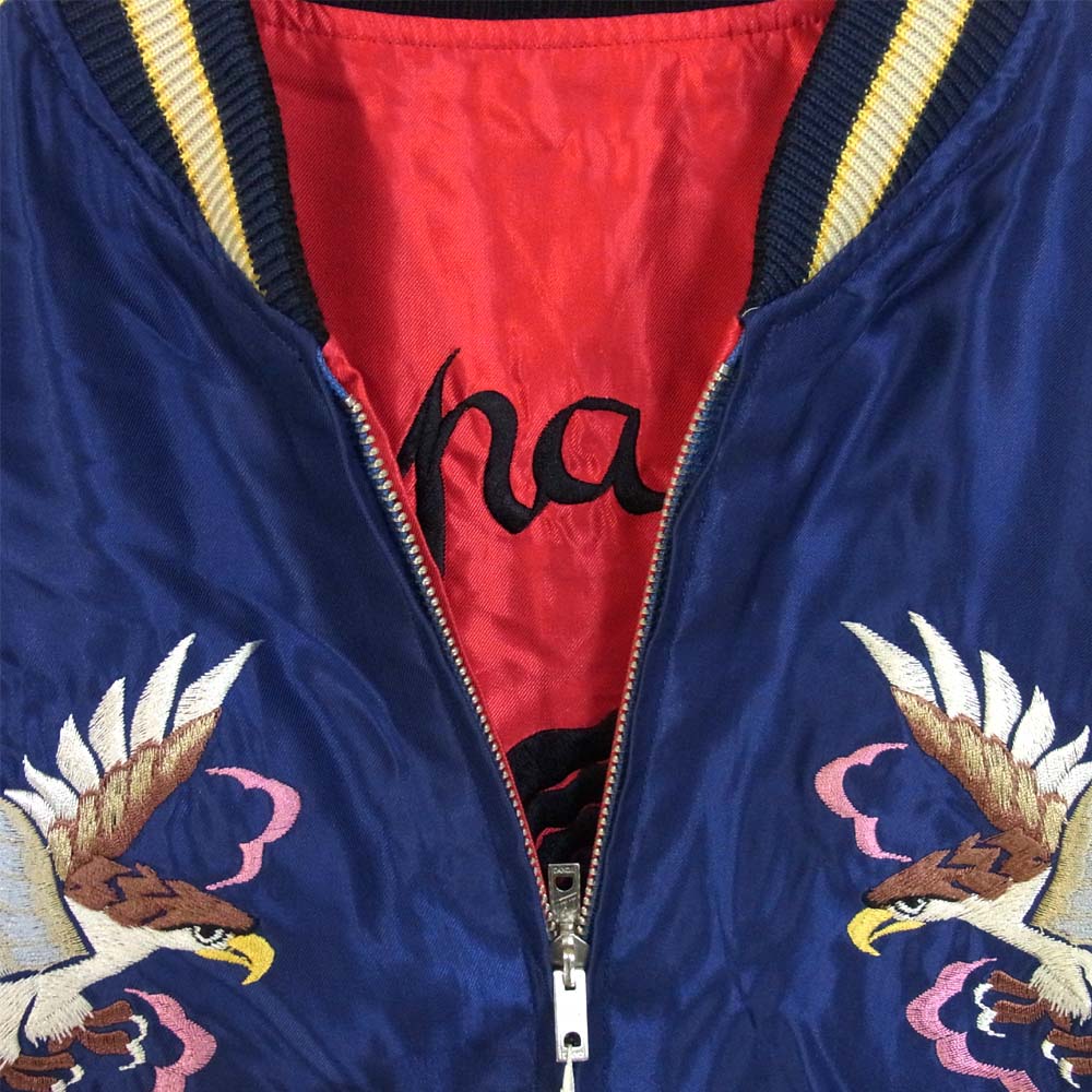 TAILOR TOYO テイラー東洋 TT14465 ACETATE SUKA リバーシブル スカジャン ネイビー×レッド系 XL【新古品】【未使用】【中古】