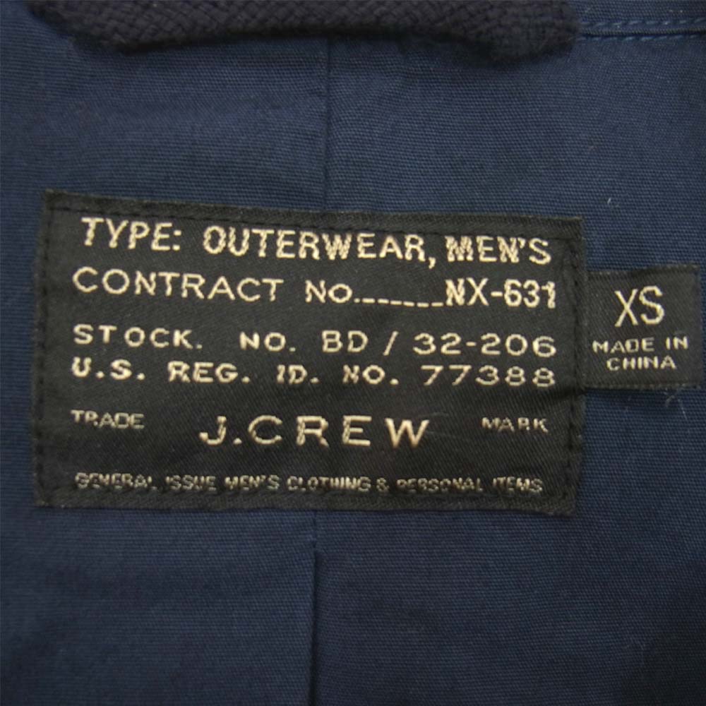J.CREW ジェイクルー B1552 MILITARY JACKET ミリタリー ジャケット ネイビー系【中古】