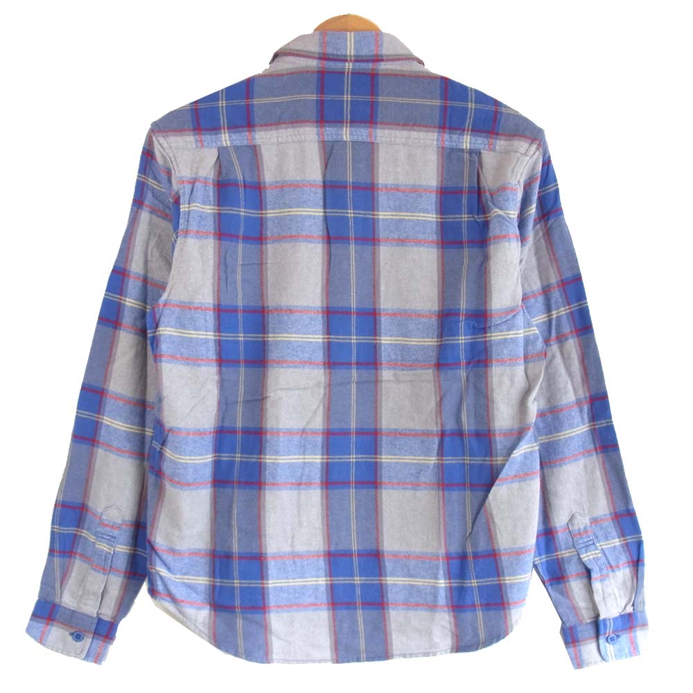 Supreme シュプリーム 17AW God Bless Plaid Flannel Shirt ゴッドブレス フランネル チェック シャツ ブルー系 S【中古】
