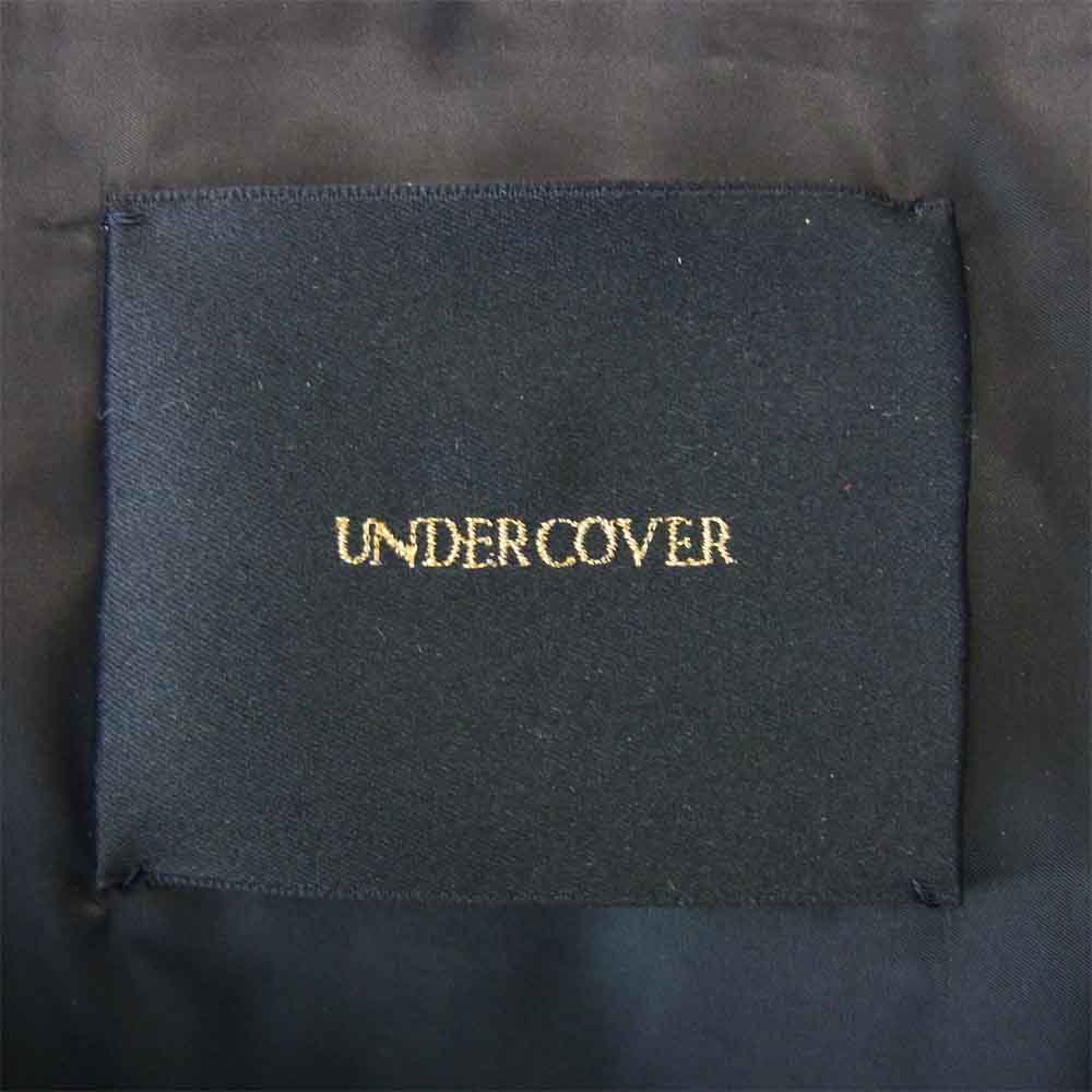 UNDERCOVER アンダーカバー 17AW UCT4202 袖レザー 襟ボア ダウン ジャケット グレー系 1【中古】