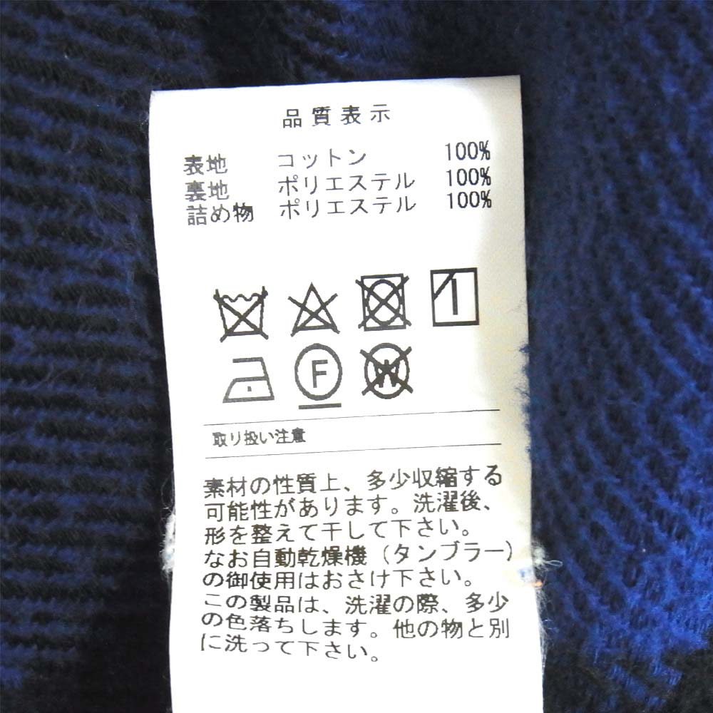 DESCENDANT ディセンダント 19SS 191TQDS-JKM02 CLAIRTON SHIRT JACKET チェック シャツ ジャケット ブルー×ブラック系 2【美品】【中古】
