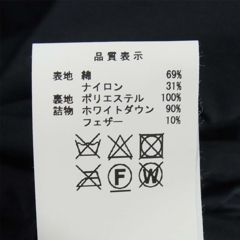 DESCENDANT ディセンダント 17AW 172WVDS-JKM03 MOUNTAIN HAT DOWN JACKET マウンテン ハット ダウンジャケット ネイビー系 L【美品】【中古】