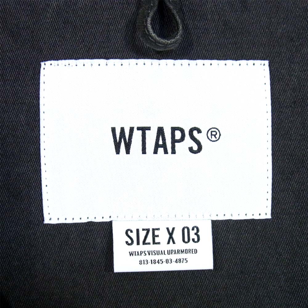 WTAPS ダブルタップス 20SS 201WVDT-SHM03 EX40 JUNGLE LS 02 ウォッシュ加工 ミリタリー ジャングル シャツ WOODLAND 3【極上美品】【中古】