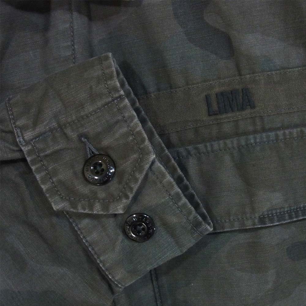 WTAPS ダブルタップス 20SS 201WVDT-SHM03 EX40 JUNGLE LS 02 ウォッシュ加工 ミリタリー ジャングル シャツ WOODLAND 3【極上美品】【中古】