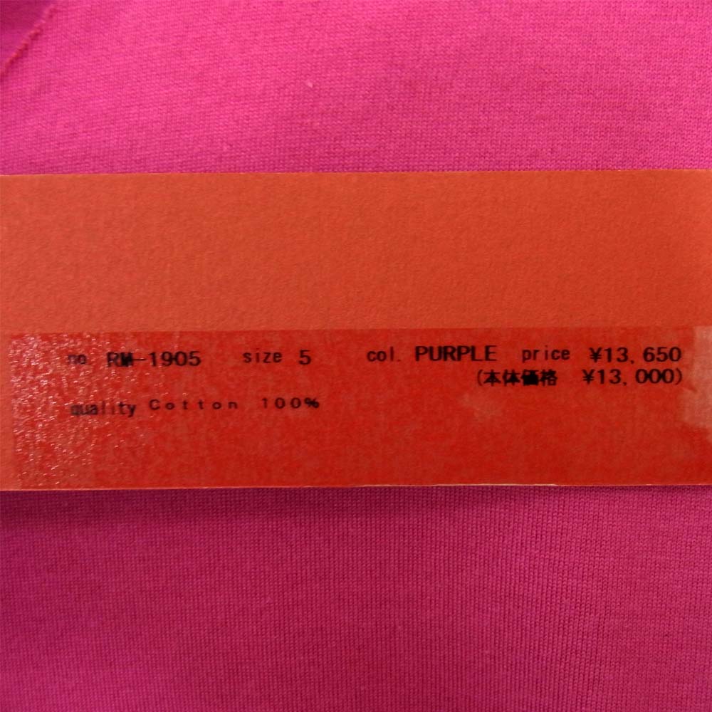 ripvanwinkle リップヴァンウィンクル RM-1905 カットソー ピンク ピンク系 5【極上美品】【中古】