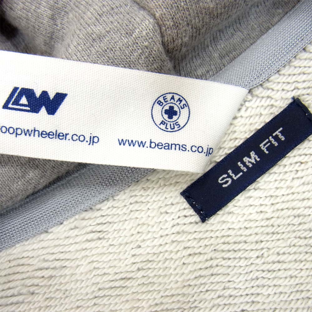 LOOPWHEELER ループウィラー BEAMS PLUS ビームス 別注 ジップ パーカー グレー系 L【美品】【中古】