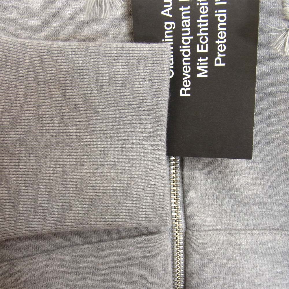 LOOPWHEELER ループウィラー LW290 ハイネック フルジップ パーカー グレー系 S【新古品】【未使用】【中古】