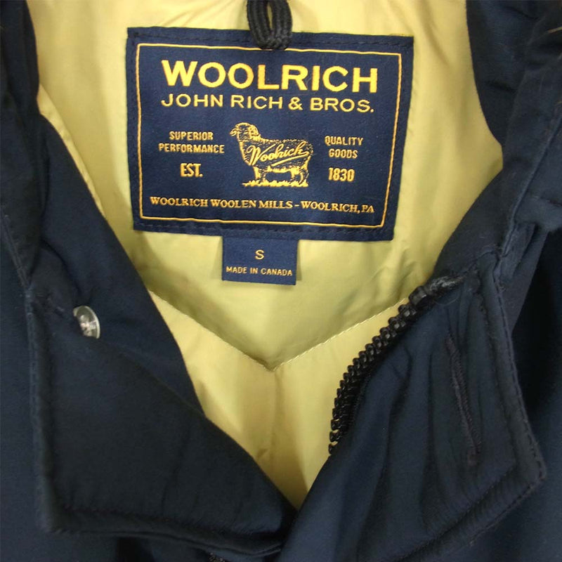 WOOLRICH ウールリッチ WOCPS1985 カナダ製 ARCTIC PARKA アークティック パーカー ネイビー系 S【新古品】【未使用】【中古】