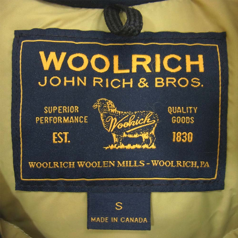 WOOLRICH ウールリッチ WOCPS1985 カナダ製 ARCTIC PARKA アークティック パーカー ネイビー系 S【新古品】【未使用】【中古】