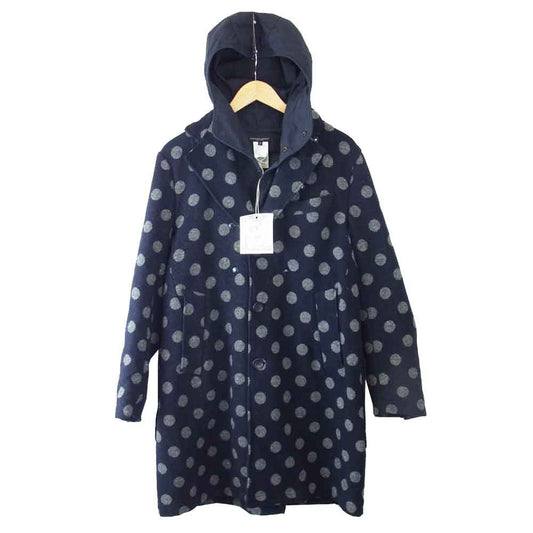 Engineered Garments エンジニアードガーメンツ 16AW  Chester Coat Polka Dot Jacquard コート ネイビー系 S【美品】【中古】