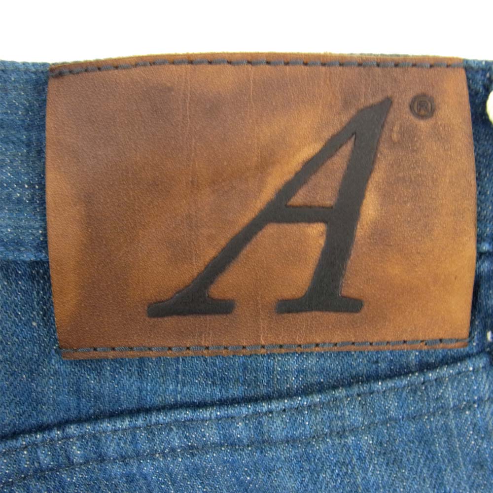 アナトミカ 530-000-03 618 SLIM FIT AI DENIM 藍染 スリムフィット デニムパンツ インディゴブルー系 34【新古品】【未使用】【中古】