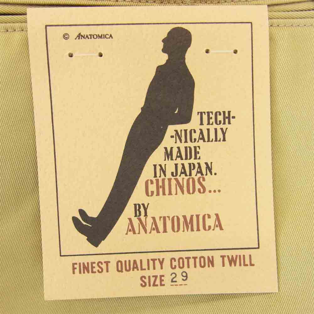 アナトミカ 530-000-04 CHINO 2 チノ パンツ ベージュ系 29【新古品】【未使用】【中古】