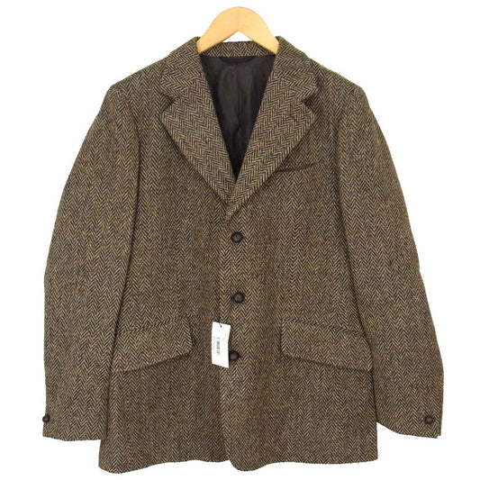 アナトミカ 530-552-08 DUNN JACKET ヘリンボーン ウール ジャケット ブラウン系 40【新古品】【未使用】【中古】