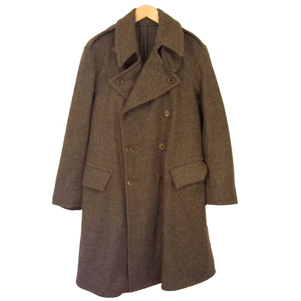 アナトミカ  CD LONG COAT メルトン ウール Pコート ブラウン系 S【美品】【中古】
