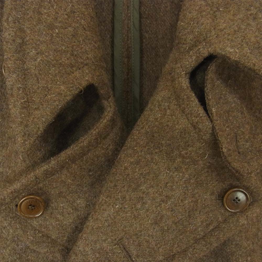 アナトミカ  CD LONG COAT メルトン ウール Pコート ブラウン系 S【美品】【中古】