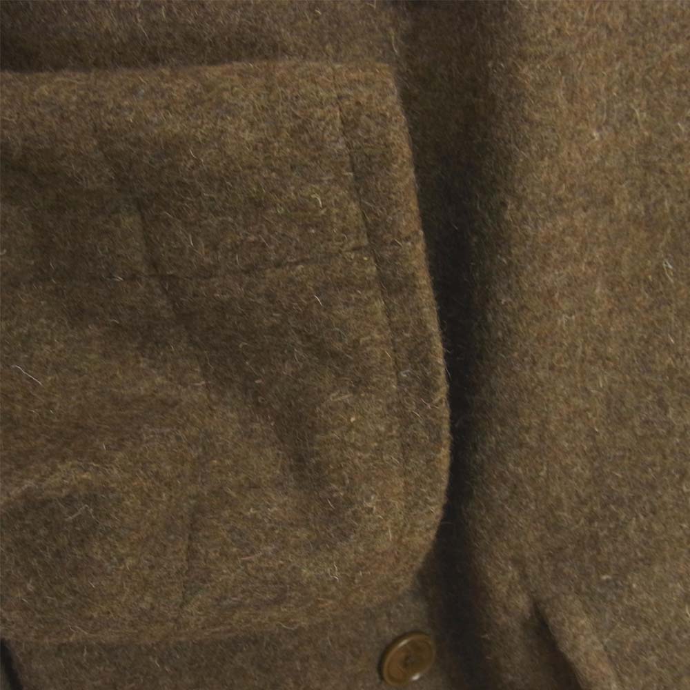 アナトミカ  CD LONG COAT メルトン ウール Pコート ブラウン系 S【美品】【中古】