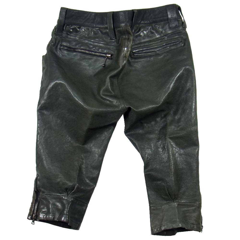 イサムカタヤマ バックラッシュ 1367-06 ジャパンホース製品染め クロップドパンツ ブラック系 XS【中古】