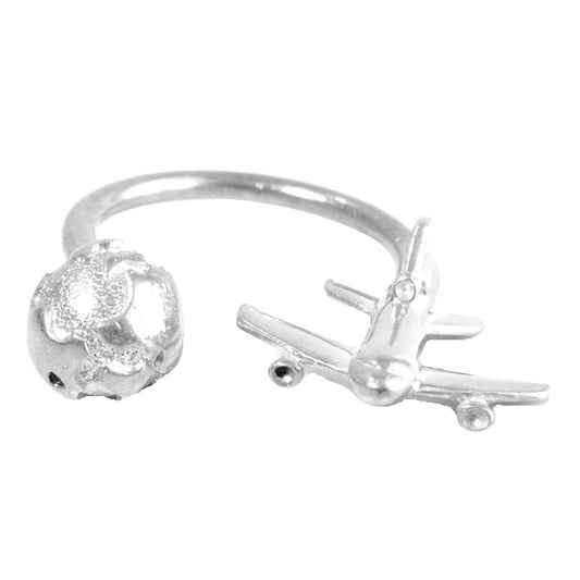 TIFFANY&Co. ティファニー キーリング キーホルダー 地球 飛行機 925 シルバー系【中古】