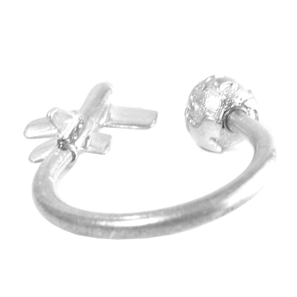 TIFFANY&Co. ティファニー キーリング キーホルダー 地球 飛行機 925 シルバー系【中古】