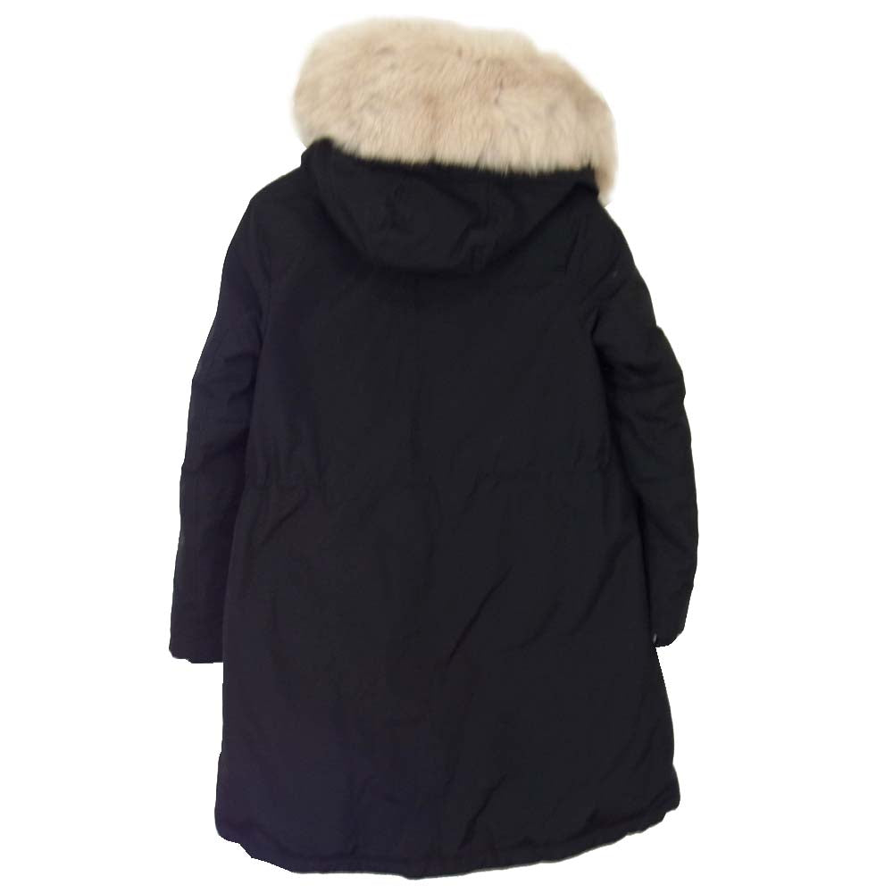 WOOLRICH ウールリッチ JOURNAL STANDARD relume 別注 KEYSTONE フォックス ファー ブラック系 XS【新古品】【未使用】【中古】