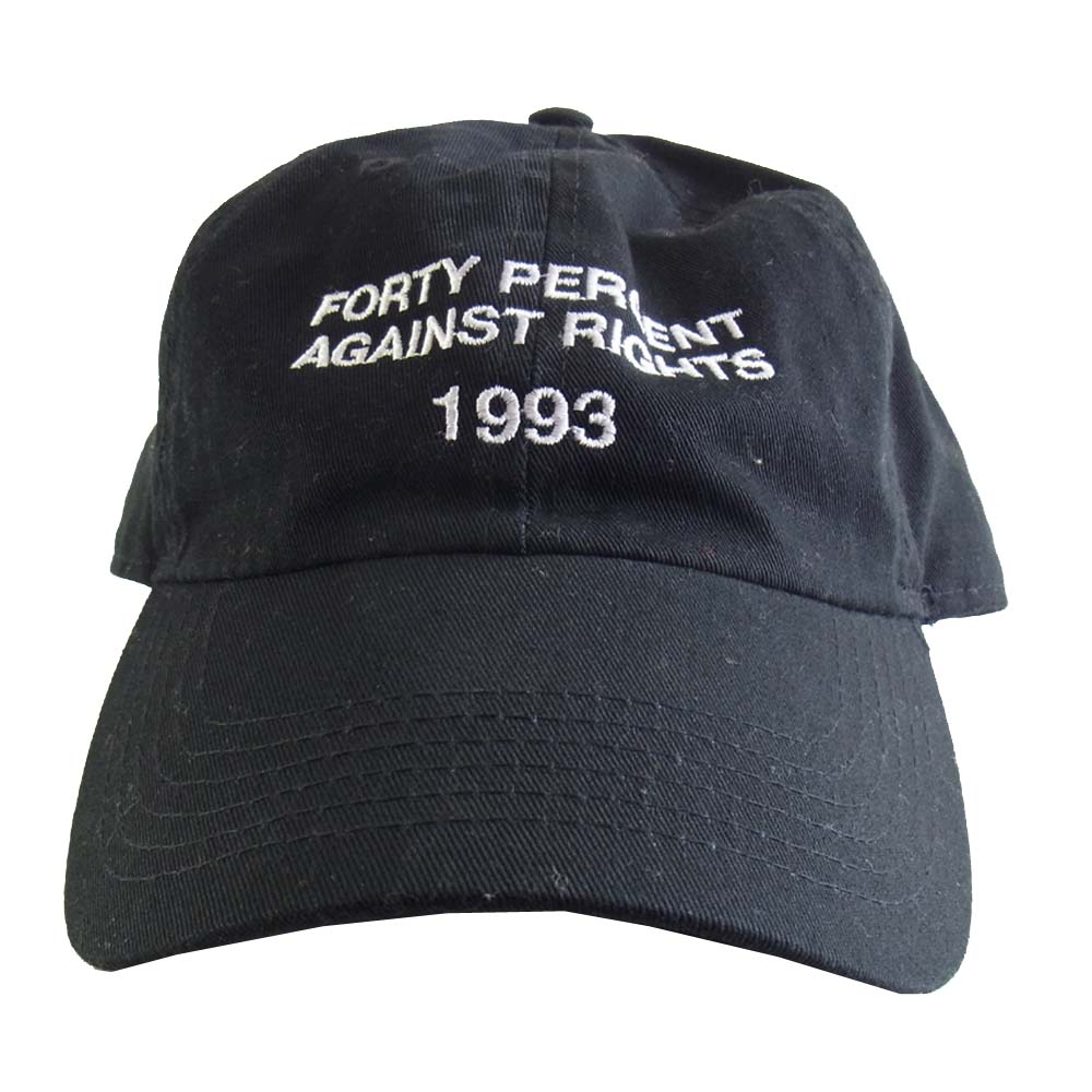 フォーティーパーセント アゲインストライツ キャップ ブラック系【中古】