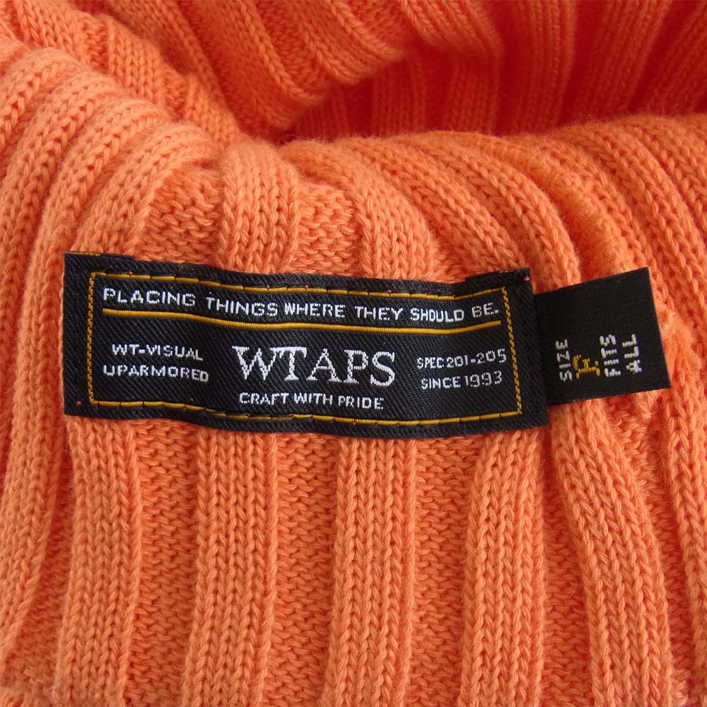 WTAPS ダブルタップス 16AW 162MYDT-HT14 BEANIE 03 ニットキャップ ビーニー オレンジ系 F【中古】