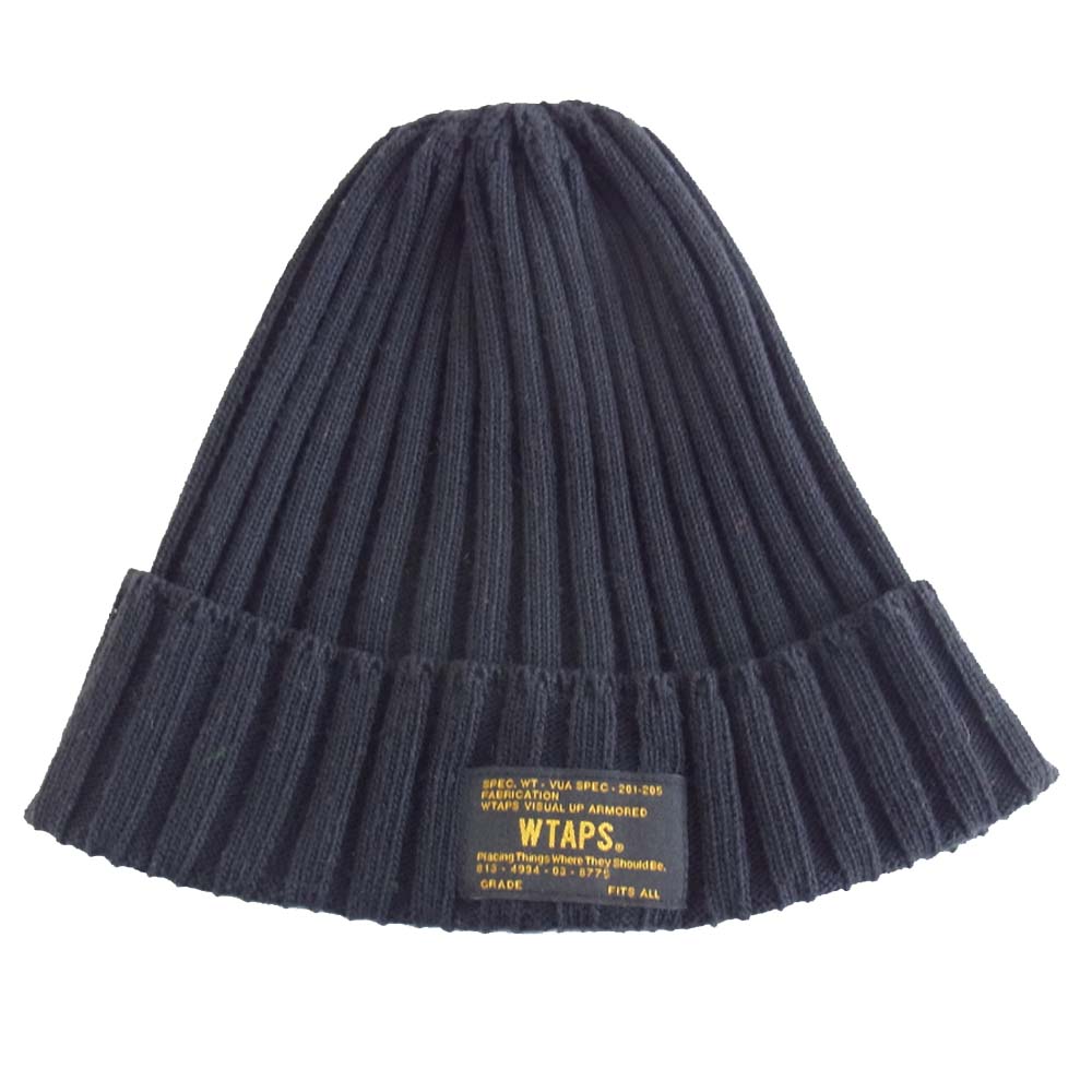 WTAPS ダブルタップス 16SS 161MADT-HT01 BEANIE 01 ニットキャップ ビーニー ブラック系 F【中古】