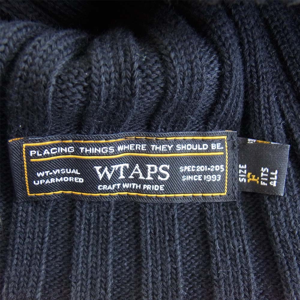 WTAPS ダブルタップス 16SS 161MADT-HT01 BEANIE 01 ニットキャップ ビーニー ブラック系 F【中古】