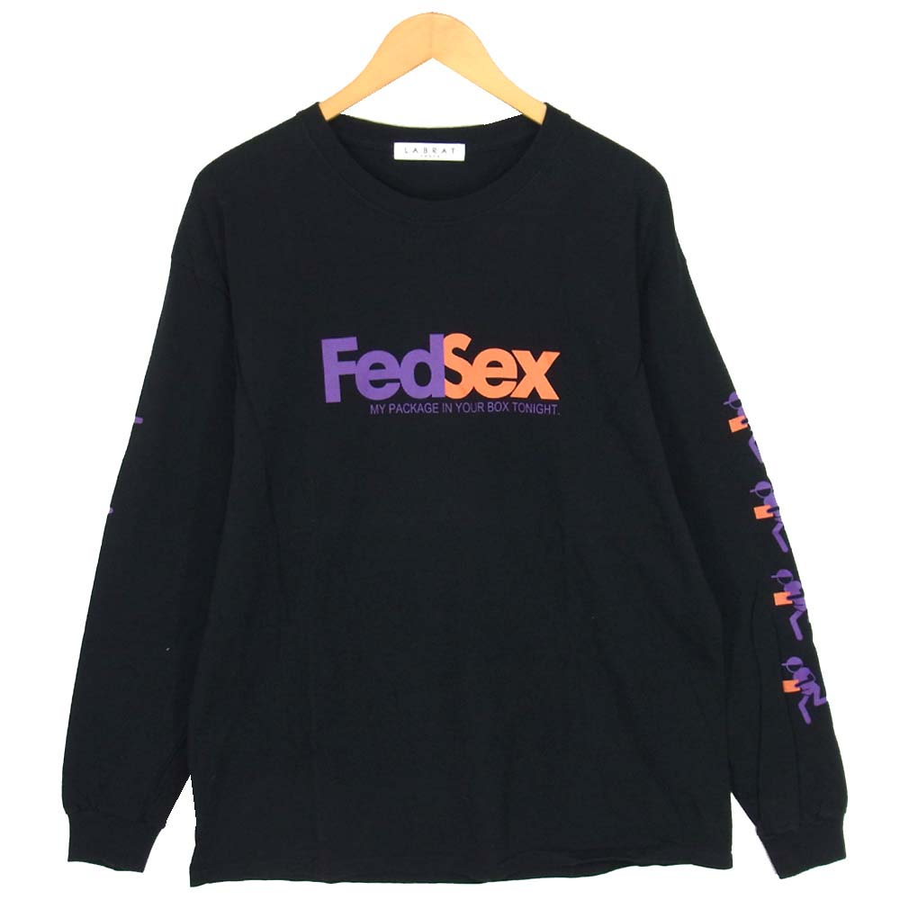 LABRAT ラブラット FedSex L/S Tee ブラック系【中古】