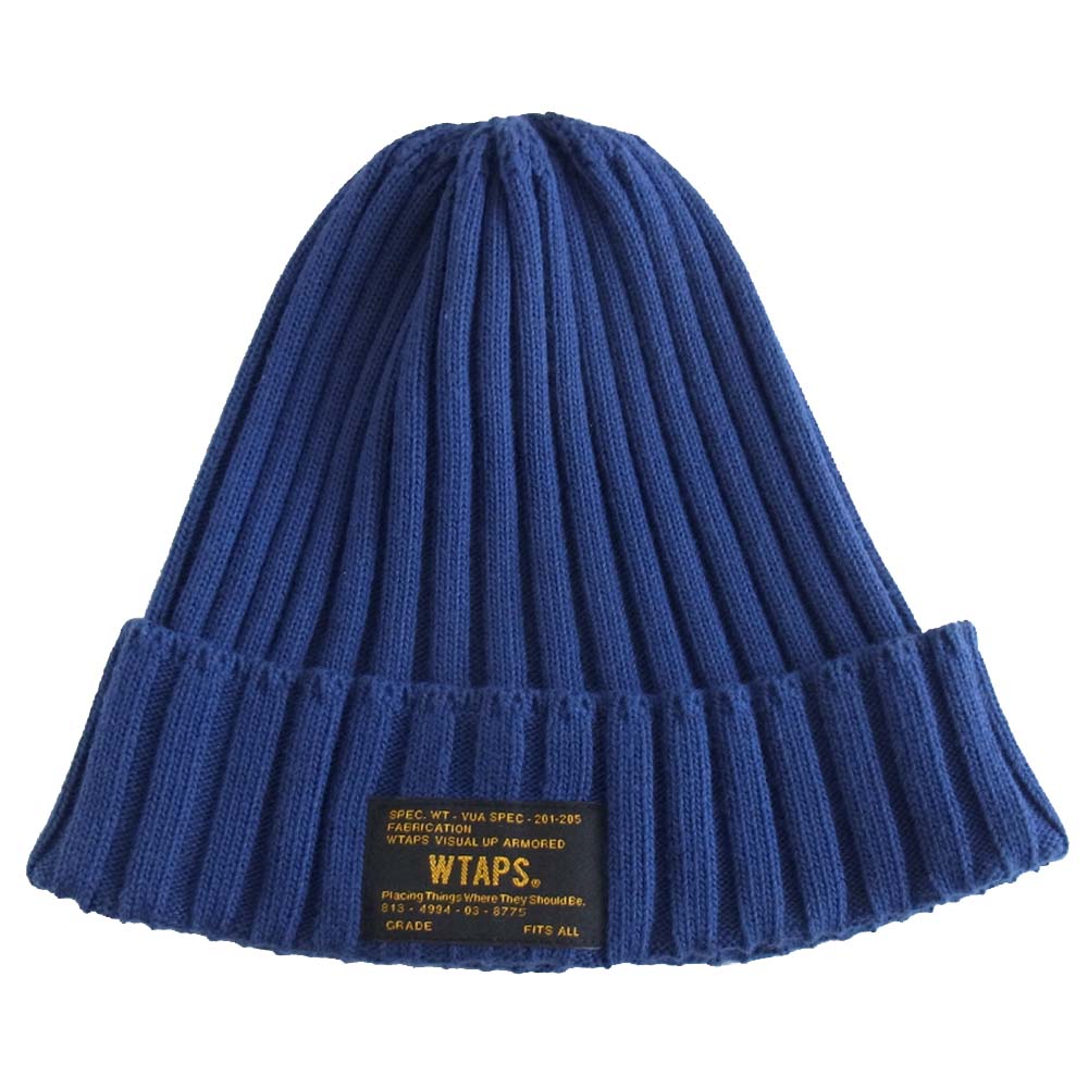 WTAPS ダブルタップス 16SS 161MADT-HT01 BEANIE 01 ニットキャップ ビーニー ネイビー系 F【中古】
