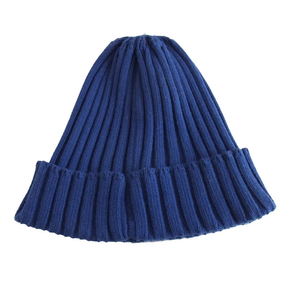 WTAPS ダブルタップス 16SS 161MADT-HT01 BEANIE 01 ニットキャップ ビーニー ネイビー系 F【中古】