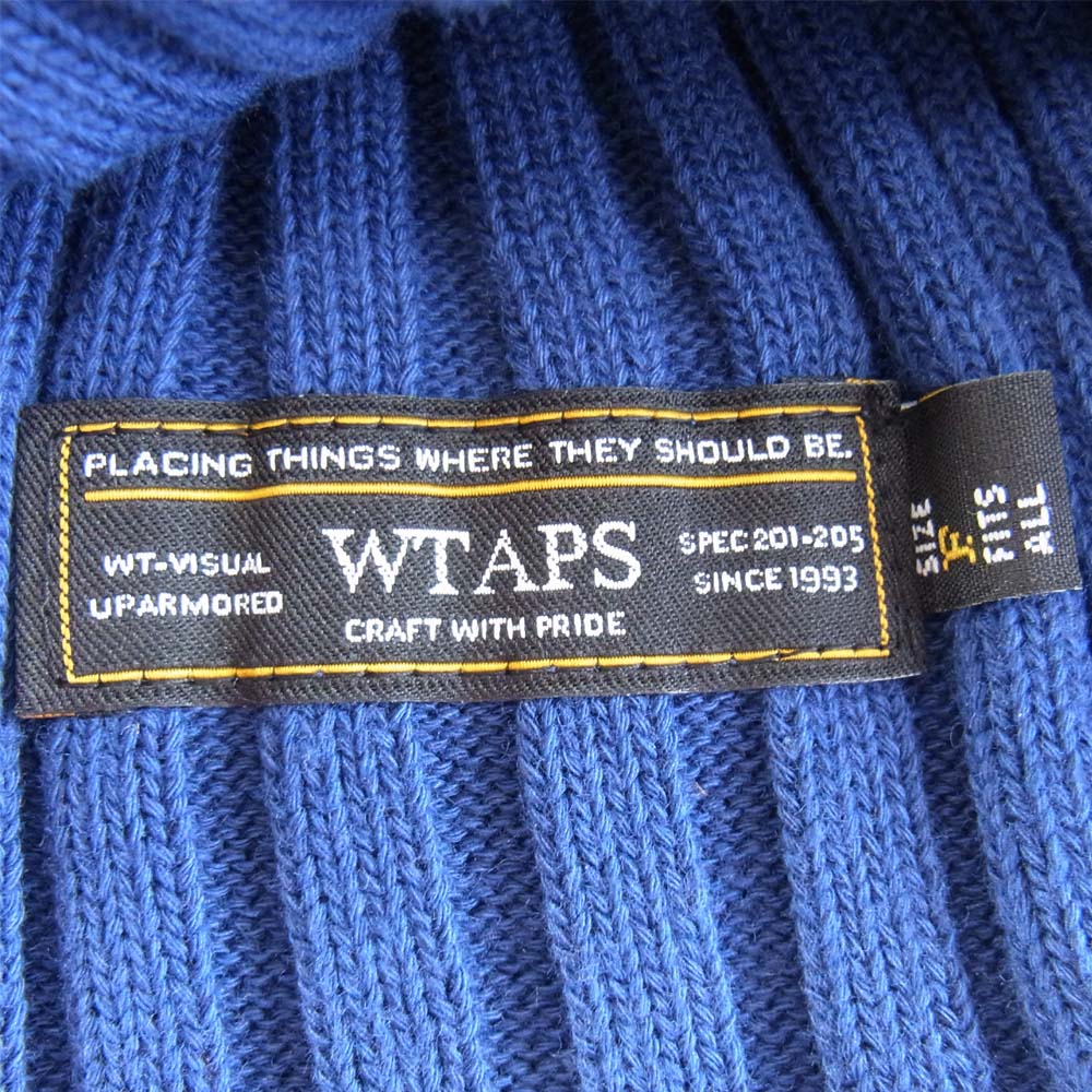 WTAPS ダブルタップス 16SS 161MADT-HT01 BEANIE 01 ニットキャップ ビーニー ネイビー系 F【中古】