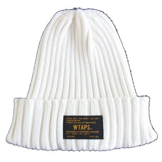 WTAPS ダブルタップス 15SS 151MADT-TH01S BEANIE 04 ニットキャップ ビーニー ホワイト系 F【中古】