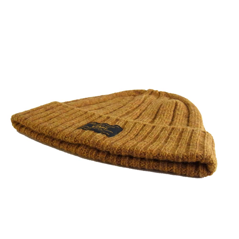 WTAPS ダブルタップス 14AW 142MADT-HT01 BEANIE 01 ウール ニットキャップ ビーニー イエロー系 F【中古】