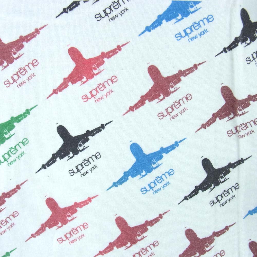 Supreme シュプリーム 15AW Planes Logo Tee Tシャツ ホワイト系 L【中古】