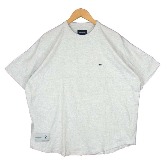 DESCENDANT ディセンダント ワンポイント 刺繍 Tシャツ グレー系 2【中古】