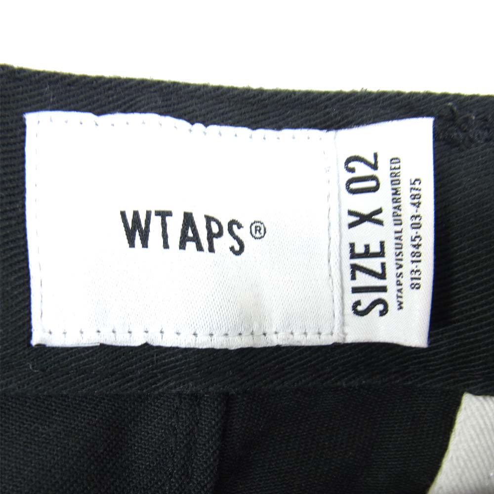 WTAPS ダブルタップス 19SS 191GWDT-PTM01 TROUSERS COPO チノ パンツ ブラック系 02【中古】