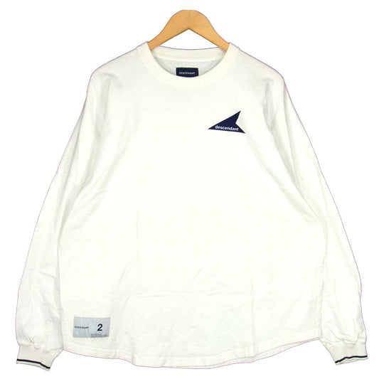 DESCENDANT ディセンダント 19SS CETUS JERSEY LS アーチロゴ カットソー ホワイト系 2【中古】
