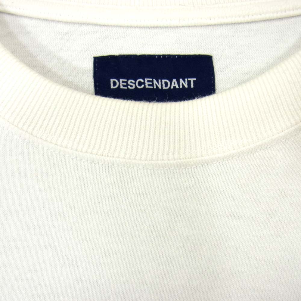 DESCENDANT ディセンダント 19SS CETUS JERSEY LS アーチロゴ カットソー ホワイト系 2【中古】