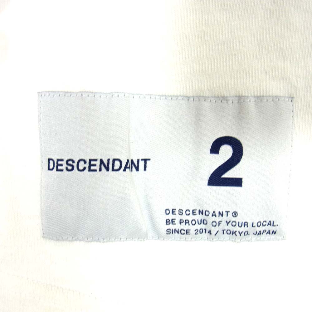 DESCENDANT ディセンダント 19SS CETUS JERSEY LS アーチロゴ カットソー ホワイト系 2【中古】