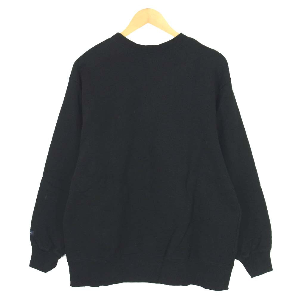 DESCENDANT ディセンダント 18AW オーバル クルーネック スウェット ブラック系 2【中古】