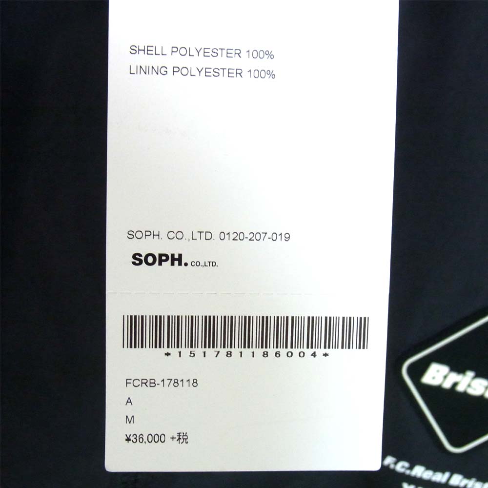 WTAPS ダブルタップス FCRB-178118 FCRB ZEBBRA SEPARATE PRACTICE JACKET ブラック系 M【新古品】【未使用】【中古】